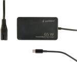 Gembird 65 W PowerDelivery GaN USB Type-C fast charger fekete (NPA-AC-PDQC65-01)