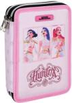 GIM Penar cu rechizite GIM K-Pop Demon Hunters - Huntrix Pink, 2 fermoare (364-01100) Penar