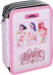GIM Penar cu rechizite GIM K-Pop Demon Hunters - Huntrix Pink, 3 fermoare (364-01130) Penar