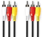 Nedis RCA Kompozit Videókábel - 2m - 3x RCA (CVGL24300BK20)