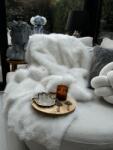  Aberto Design Sofa Shawl White Lolita - White - 150