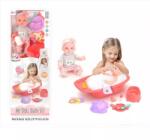 Manyuk Toys Păpușă care scoate sunete cu cadă de baie - 30 cm (WZB8125 2)