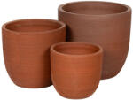  Peyton Vase Kerámia Növénytartó Szett Terrakotta 22x21-34x32cm S3 (HC-526200)