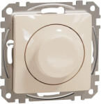 Schneider Electric SDD112502 Forgatógombos LED fényerő-szabályozó, univerzális 5-200 W, 230 V AC, bézs burkolattal, keret nélkül, csavaros bekötés (Sedna Design / Elements) (SDD112502)