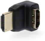Nedis HDMI adapter, 270°, aranyozott, fekete - CVGB34902BK (CVGB34902BK)