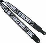 Boss BSM-20-BW Black with White Logo Curea de chitară (BSM-20-BW)