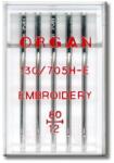 Organ Ace broderie finete 80 - 5 buc Organ Needles Embroidery (55470080) - cusutsibrodat