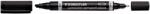 STAEDTLER Marker permanent 2 capete 0.6/4 mm STAEDTLER Lumocolor Duo 348