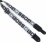 Boss BSM-20-WB White with Black Logo Curea de chitară (<![CDATA[BSM-20-WB]]>)