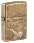 Zippo Pipe Club 1932 Antique Brass pipaöngyújtó - antik sárgaréz, gravírozott mintával (Z-155142)