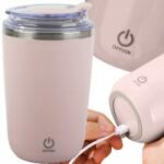 VERK GROUP Önkeverő Bögre 350ML Acél Termosz Hideg És Meleg Usb Póráz (07375_R)