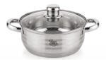  Happy Cooking Rozsdamentes Lábas Üvegfedővel 4, 5 L (RS-1227-24) (RS-1227-24)