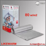DIMAT LIKEWARM F-MAT alu fűtőszőnyeg 80W/m2 - 15, 0m2 (likewarm-80w-15m2)
