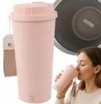 VERK GROUP Önkeverő Bögre 350ml Acél Termosz Hideg És Meleg Usb Póráz (07383_R)