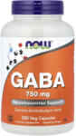 NOW GABA (Relaxarea Sistemului Nervos), 750mg, Now Foods, 200 capsule