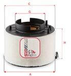 SOFIMA Filtru aer SOFIMA S 7H06 A (S 7H06 A) - automobilus