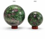  Sfera Rubin in Zoisit Druzy 70-96 mm 1 Buc