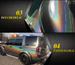 MotoFolie Furnér Fólia Metál Fényes Psychedelic színváltó csillogó fólia (psychodelik)