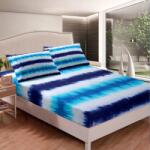 Ágyneműhuzat Tie Dye Boho Mikroszálas Gumis Lepedő Kék 190x90 cm (B09JSS7JRZ)