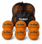 Molten Set special antrenament baschet Molten 6 mingi heavy 3 buc B7M 1, 4 + 3 buc B6M 1, 2 kg + sac transport (3XB6M+3XB7M+SPB)