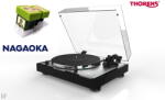 THORENS TD 402 DD + Nagaoka MP-150 - aparat de gramofon cu acționare directă - negru