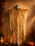 QX-IMP Akasztható Halloween csontváz szellem, fehér 80 cm (865036)