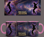  Michael Jackson - Moonwalk bögre (Rózsaszín)