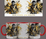  Michael Jackson - Gold bögre (Piros) - szupicuccok