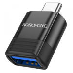 BOROFONE Adaptor OTG USB-C - USB-A Borofone BV18, Negru
