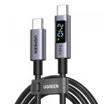 UGREEN Cablu Date si Incarcare USB-C - USB-C UGREEN 65867 Display, 240W, 2m, Gri - gsmboutique