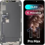 MP Display cu Touchscreen MP compatibil cu Apple iPhone 11 Pro Max, cu Rama, Versiune OLED FHD IC Movable, Negru