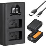 K&F Concept Incarcator dublu K&F Concept pentru Nikon EN-EL25 cu display LCD si USB-C