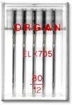 Organ Ace surfilat finete 80 - 5 buc Organ Needles Overlock ELx705 (55486080) - tiparedecroitorie
