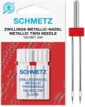 Schmetz Ac dublu fir metalic finete 90 - 5 buc, cu 3 mm intre ace Schmetz Metallic (714107) - tiparedecroitorie