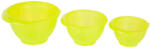DOMOTTI Set bol plastic pentru mixare, 3 piese, verde, Cindy (698575) Castron