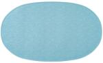 REER Covoras de baie antialunecare cu ventuze, din cauciuc natural, antibacterian, oval, 42 x 25 cm, albastru, MyHappyBath Mat, Reer 76023 (MCABI-RE76023)