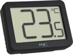 TFA Termometru digital de camera, cu suport magnetic, negru, TFA 30.1065. 01 (MCABI-30.1065.01)