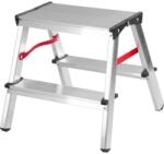 Strend Pro Scara aluminiu, 2 tronsoane, 1 treapta, platforma, max 125 kg, 0.44 m, Strend Pro (251094)