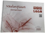  Vázlatfüzet spirálos B/4 32 lapos famentes fekvő (PAP1115-0031)