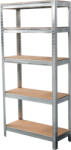 Strend Pro Polctartó állvány, fém, MDF, 5 polc, 1500x700x300 mm (STP221161)
