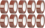Strend Pro szigetelőszalag, 19 mm, H-10 m, max. 80°C, 40.0 kV/mm, barna, PVC, 10 db (STP2173183)