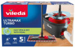 Vileda Ultramax TURBO felmosókészlet - pedálos vödörrel + Actifibre puha kendővel (STP2211735)