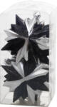 MagicHome MagicHome, Karácsonyi Dísz fekete-ezüst, 6 db, 8x9, 5 cm (STP2170402)