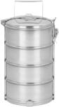 MagicHome MagicHome, rozsdamentes acél ételhordó, 4x 1200 ml, 16, 8x32, 6 cm (STP2210552)