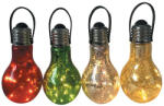Strend Pro Stella, Kerti lámpa, izzó elem nélkül, 9x18 cm, 5 LED, 1xAA, 24 db (STP2171097)