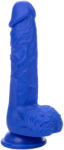 CalExotics - Admiral Sailor, Dildo Vibrant Realist cu Ventuză și 10 Funcții, Silicon Lichid, Albastru Dildo