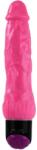 LyBaile - Colorful Sex, Vibrator Realist cu Vene Marcate și Regulator Viteză, TPR, 24 cm, Roz Vibrator