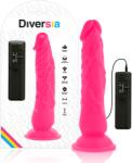 Diversia - Dildo Vibrant Flexibil Pink 21 Cm -o- 4.9 Cm Dildo