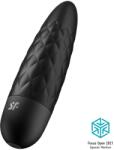 SATISFYER, SATISFYER VIBRATOR SATISFYER - Ultra Power Bullet 5, Vibrator Bullet cu Suprafață Matlasată, 12 Moduri, Negru