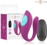 Intense, Intense Remote Control INTENS Annie Purpuriu - Vibrator în Formă de U cu Telecomandă și 10 Moduri de Vibrație, USB Vibrator